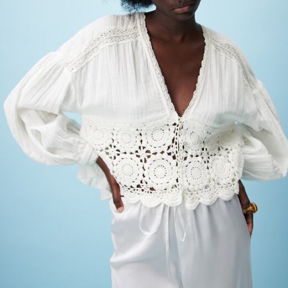 Zara Crochet Top - Picture 1 of 3